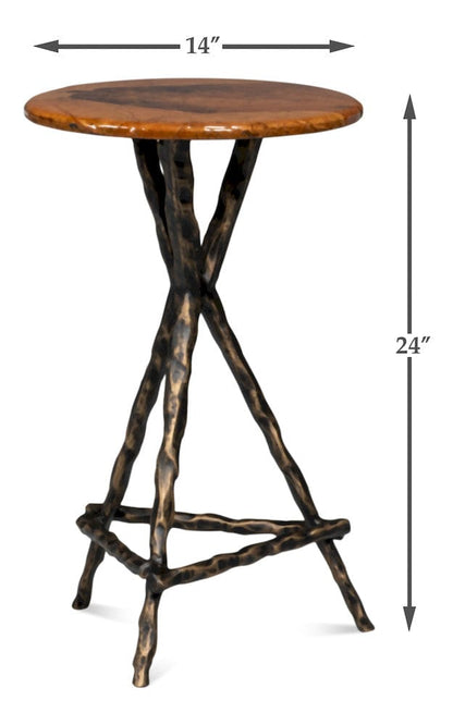 Sarreid Ltd - Planter's Table in Brown - 54301-AB view 10