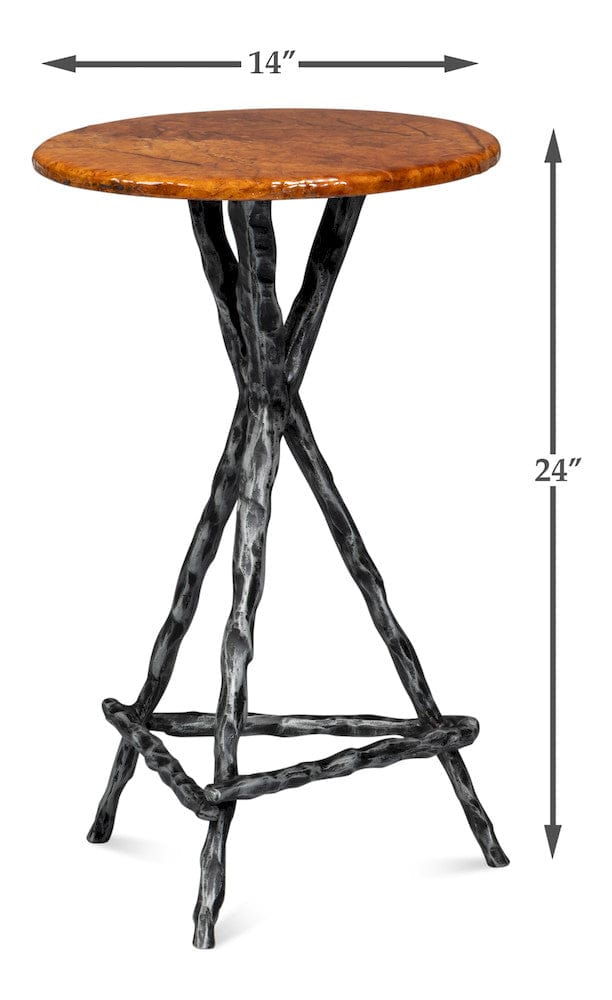 Sarreid Ltd - Planter's Table in Brown - 54301 view 10