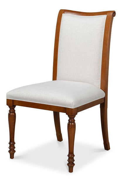 Sarreid Ltd - Polk Fabric Side Chair, Brown (Set of 2) - 54180 veiw 1