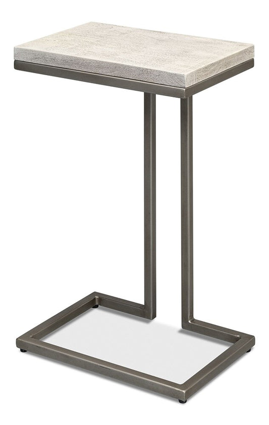 Sarreid Ltd - Ponie End Table - Grey - 53831 veiw 1