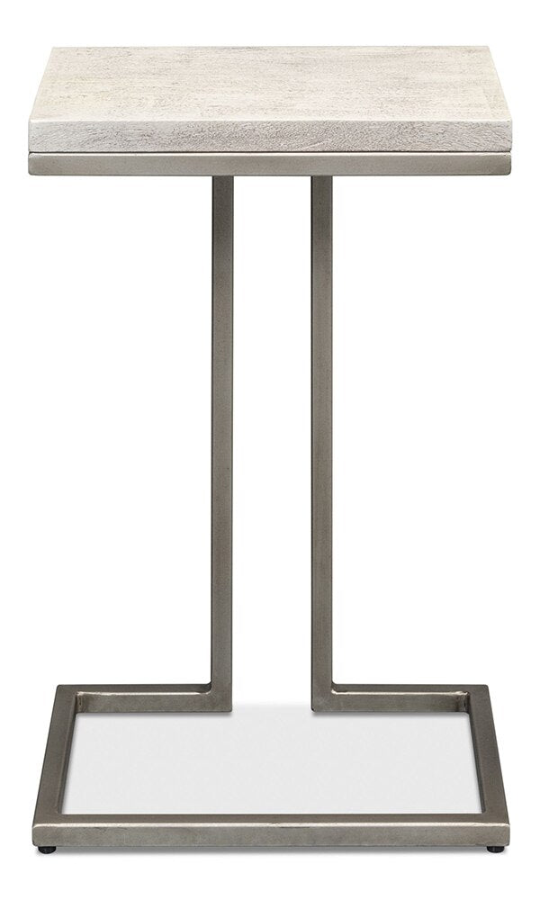 Sarreid Ltd - Ponie End Table - Grey - 53831 veiw 2