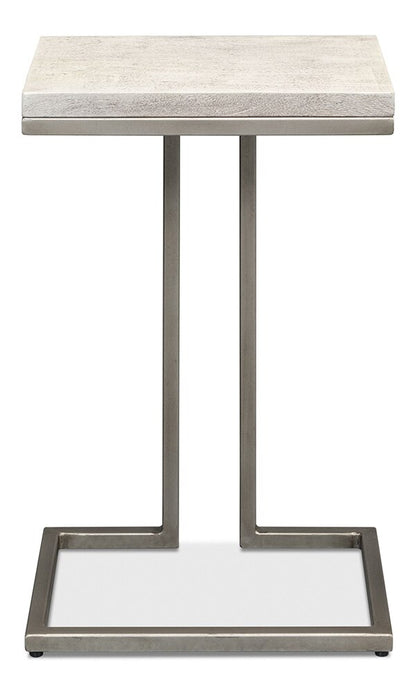 Sarreid Ltd - Ponie End Table - Grey - 53831 veiw 2