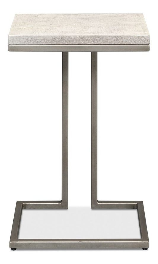 Sarreid Ltd - Ponie End Table - Grey - 53831 veiw 2