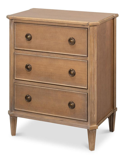 Sarreid Ltd - Poppins 3 Drawer Chest - Brown - 53979 veiw 1