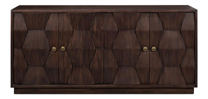 Sarreid Ltd - Preston Four Door Sideboard - Brown - 53829 veiw 2