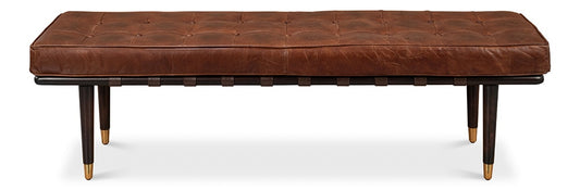 Sarreid Ltd - Prince Albert Bench - Brown - 53266 veiw 2