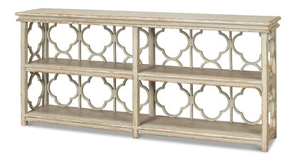 Sarreid Ltd - Quatrefoil Bookshelf Console Table - 52761 veiw 1