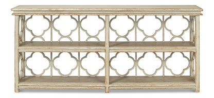 Sarreid Ltd - Quatrefoil Bookshelf Console Table - 52761 veiw 2