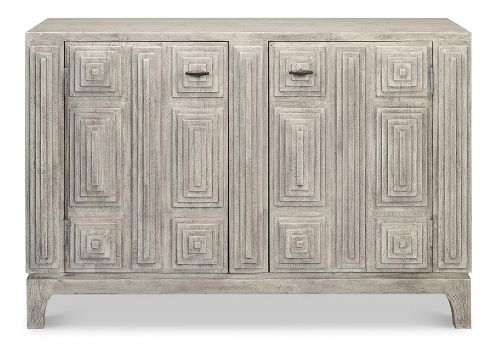 Sarreid Ltd - Rafina Two Door Sideboard - Grey - 53827 veiw 2