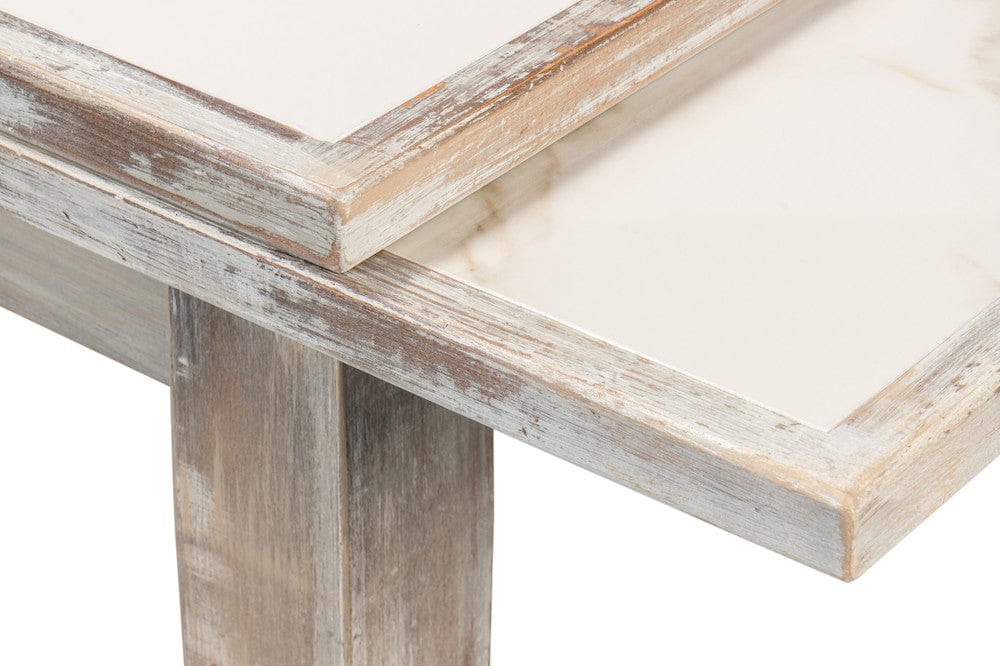 Sarreid Ltd - Rect. Extension Dining Table, As Shown in Grey - U149-AS view 10