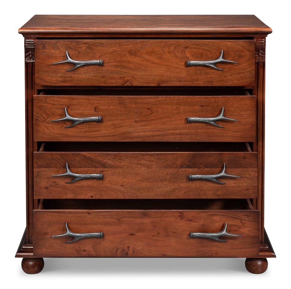 Sarreid Ltd - Redford Chest Of Drawer in Brown - 53988 view 2