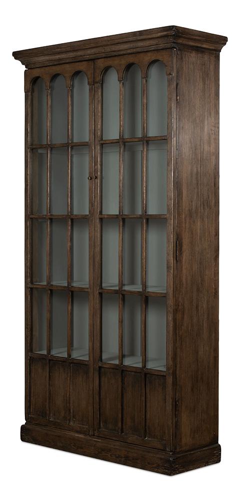 Sarreid Ltd - Refined Arches Tall Bookcase - Brown - 52744 veiw 1