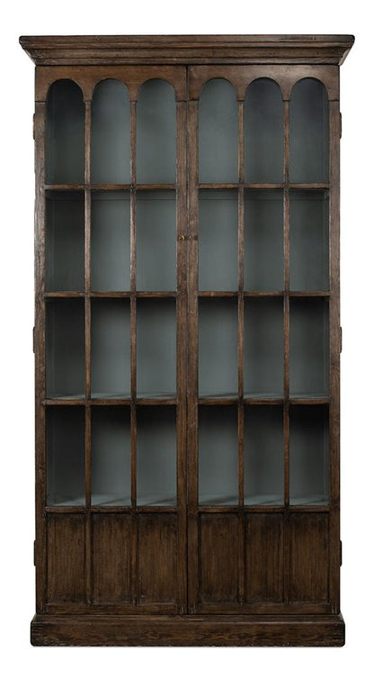Sarreid Ltd - Refined Arches Tall Bookcase - Brown - 52744 veiw 2