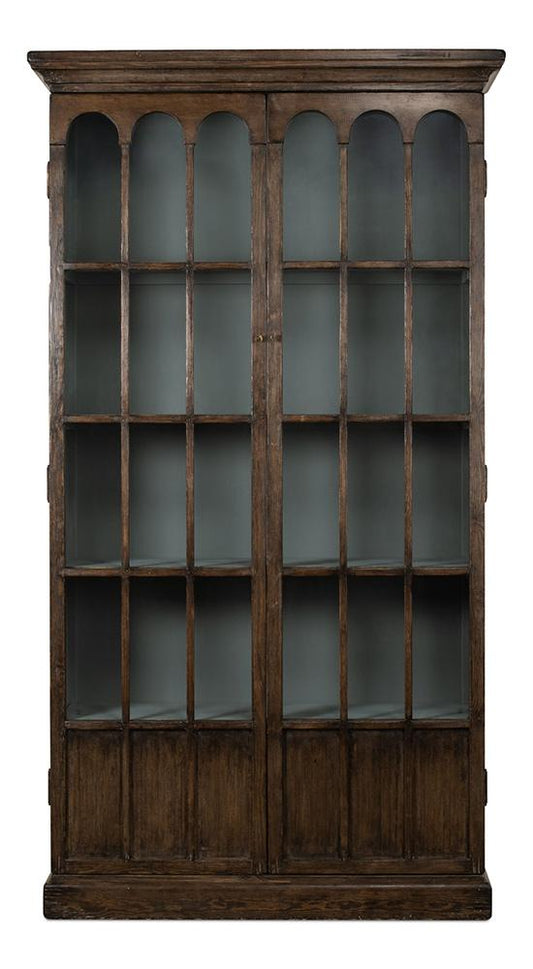 Sarreid Ltd - Refined Arches Tall Bookcase - Brown - 52744 veiw 2
