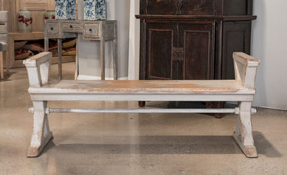 Sarreid Ltd - Replica Antique X Bench in Grey - 30119 view 7