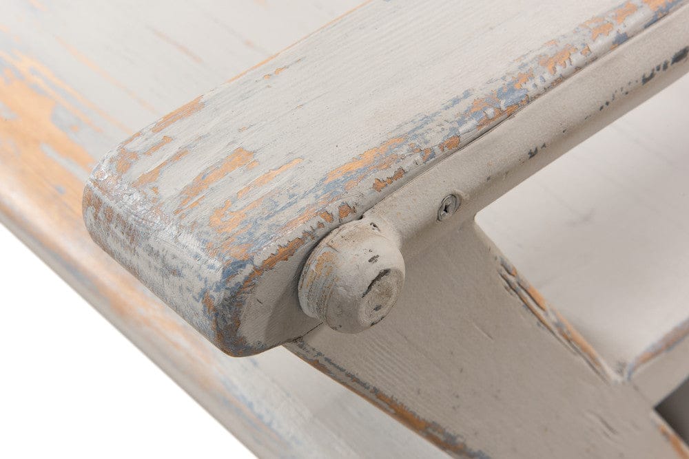 Sarreid Ltd - Replica Antique X Bench in Grey - 30119 view 8