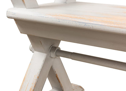 Sarreid Ltd - Replica Antique X Bench in Grey - 30119 view 10