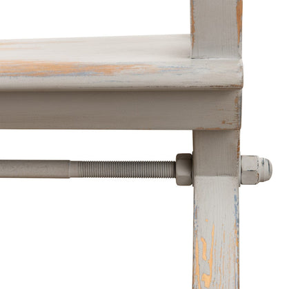Sarreid Ltd - Replica Antique X Bench in Grey - 30119 view 11
