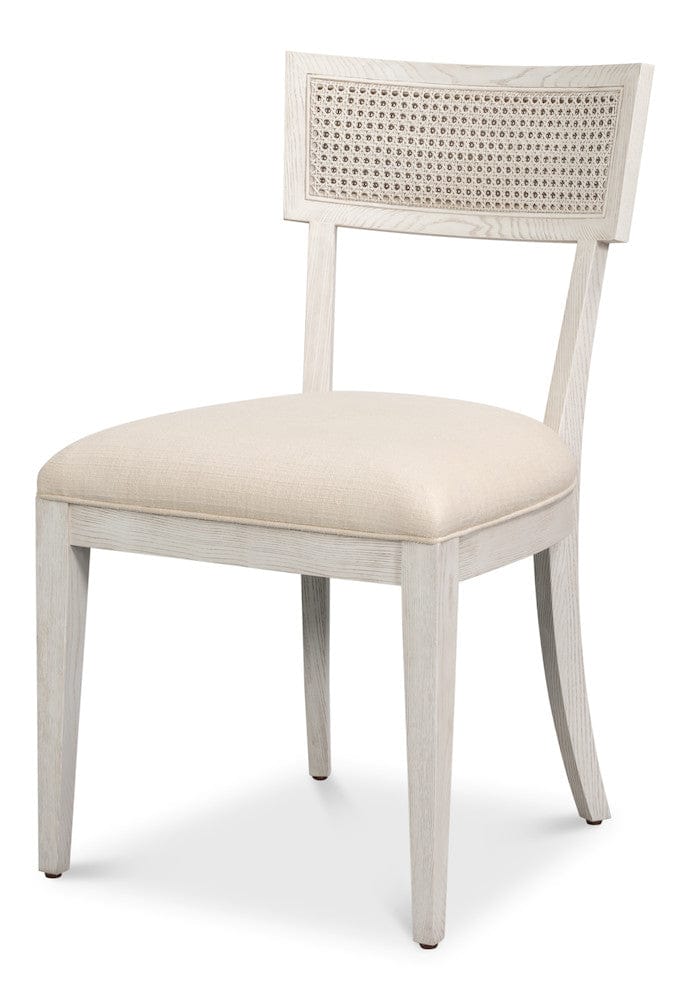Sarreid Ltd - Ridge Chair in White - 54321-WW view 1