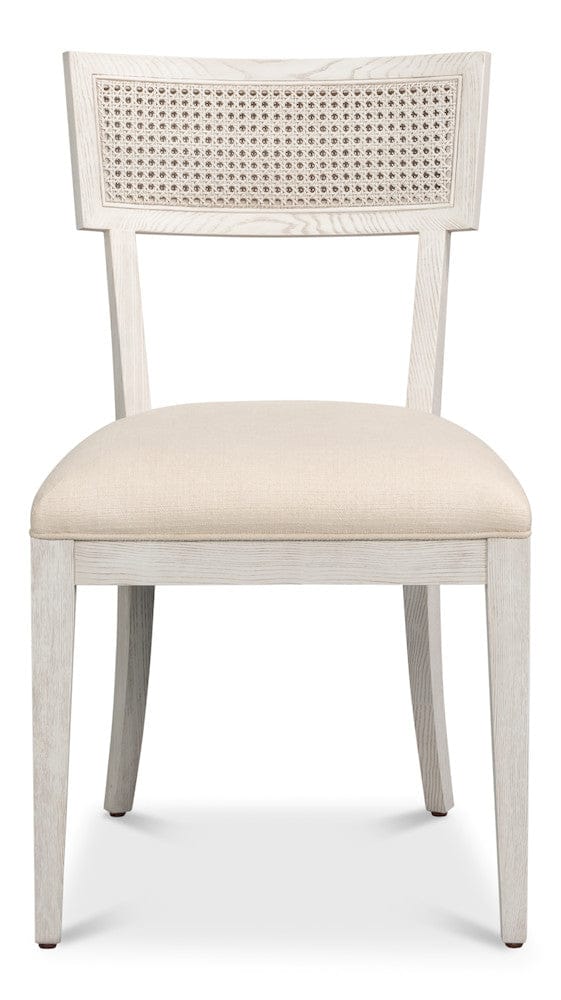 Sarreid Ltd - Ridge Chair in White - 54321-WW view 2
