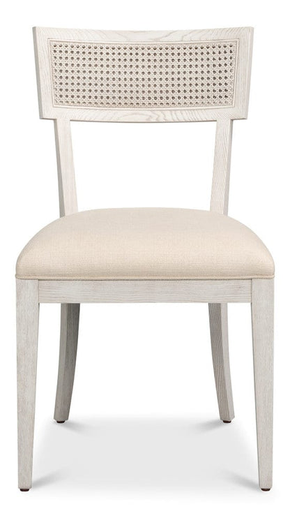 Sarreid Ltd - Ridge Chair in White - 54321-WW view 2