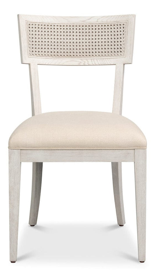 Sarreid Ltd - Ridge Chair in White - 54321-WW view 2