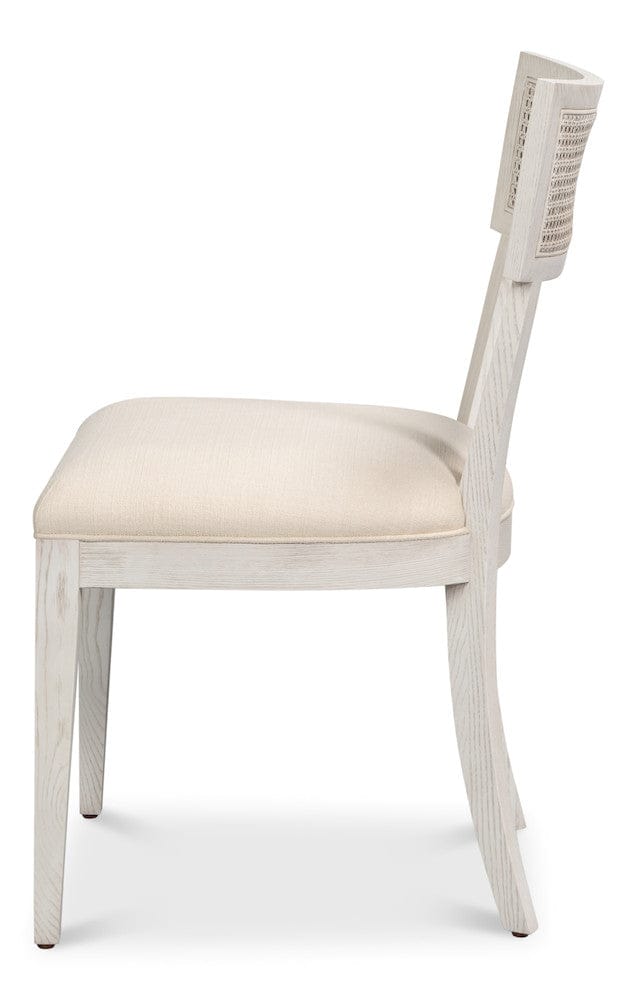 Sarreid Ltd - Ridge Chair in White - 54321-WW view 3