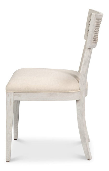 Sarreid Ltd - Ridge Chair in White - 54321-WW view 3