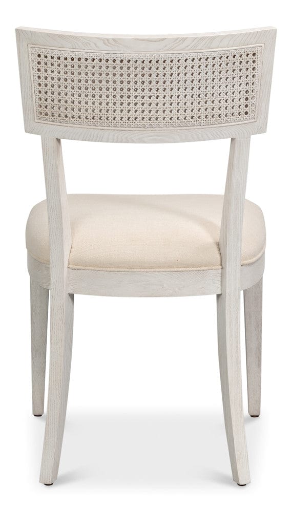 Sarreid Ltd - Ridge Chair in White - 54321-WW view 4