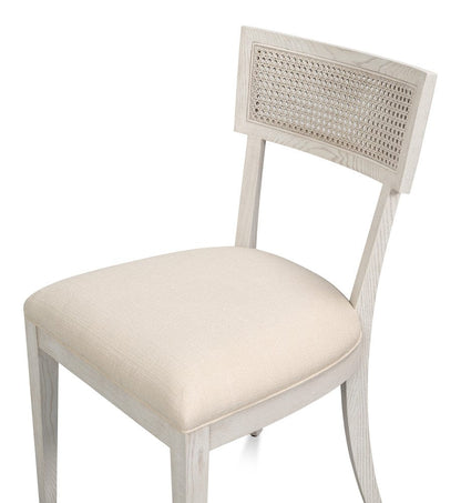 Sarreid Ltd - Ridge Chair in White - 54321-WW view 6