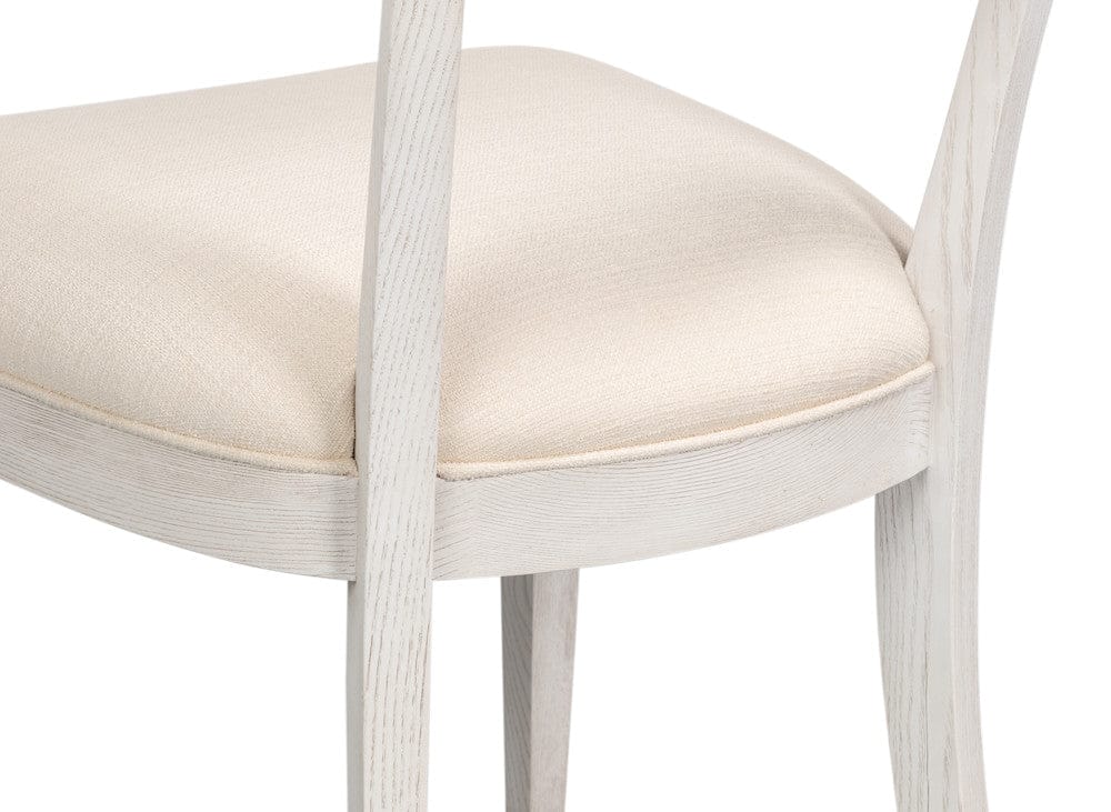 Sarreid Ltd - Ridge Chair in White - 54321-WW view 7