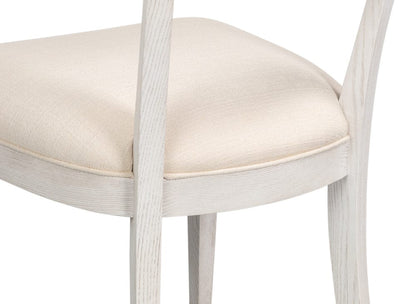Sarreid Ltd - Ridge Chair in White - 54321-WW view 7