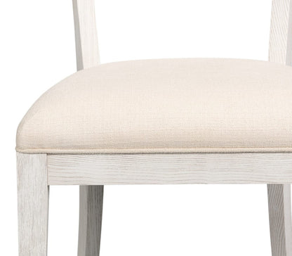 Sarreid Ltd - Ridge Chair in White - 54321-WW view 8