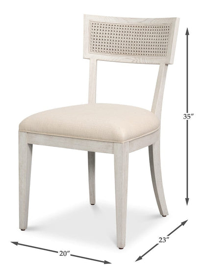 Sarreid Ltd - Ridge Chair in White - 54321-WW view 13