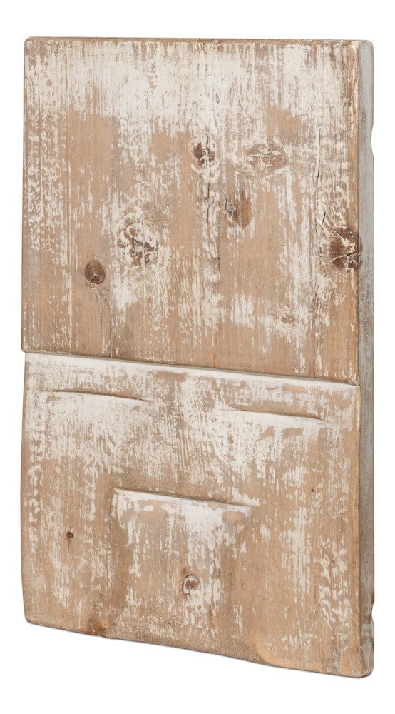 Sarreid Ltd - Rip Carved Panel in Natural - 54048 view 2