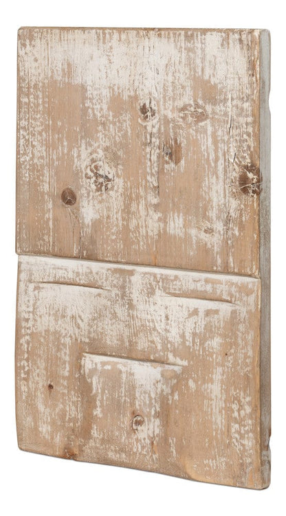 Sarreid Ltd - Rip Carved Panel in Natural - 54048 view 2