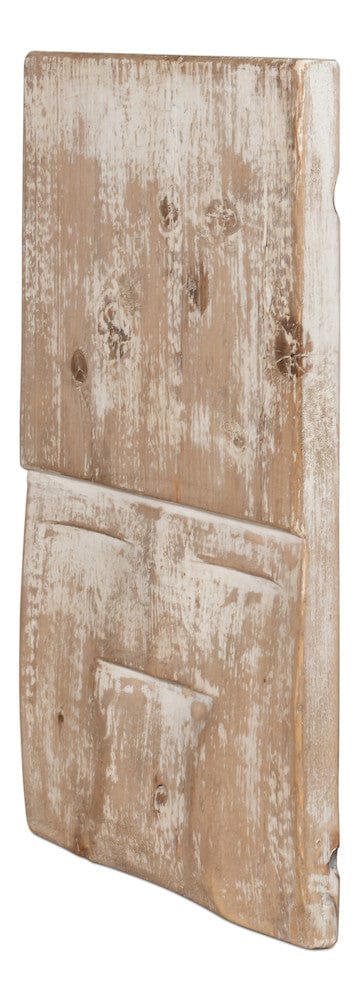 Sarreid Ltd - Rip Carved Panel in Natural - 54048 view 3