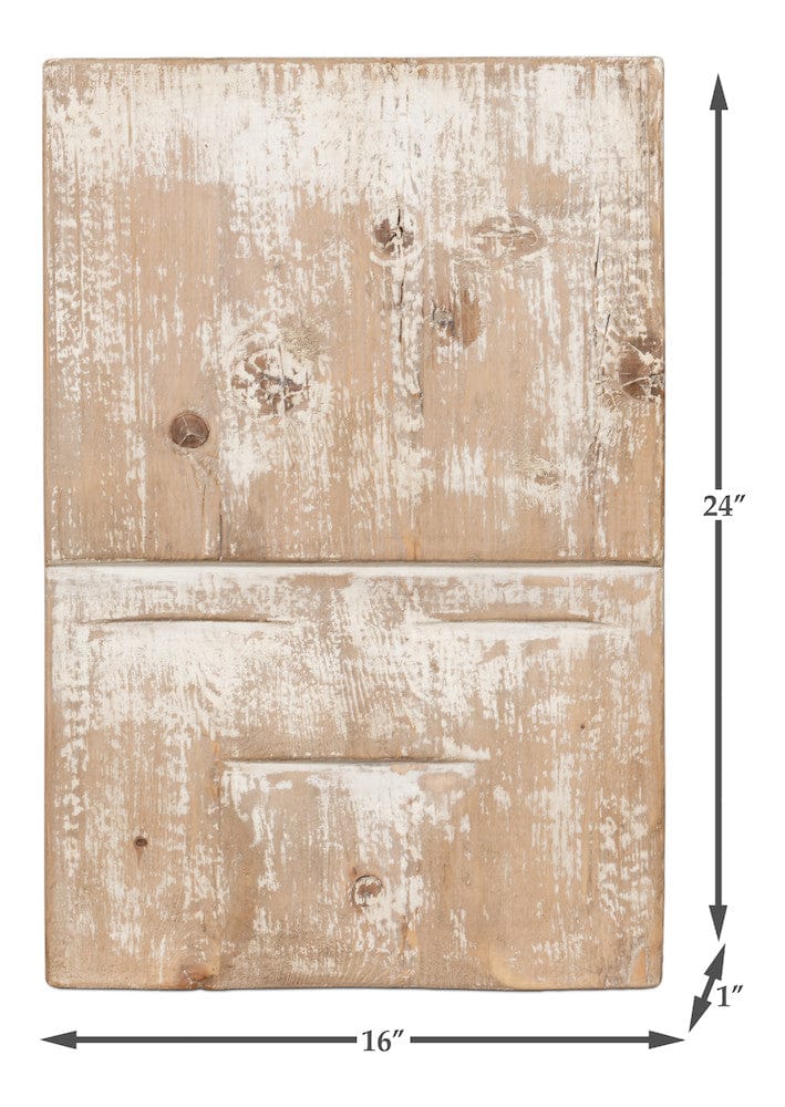 Sarreid Ltd - Rip Carved Panel in Natural - 54048 view 10