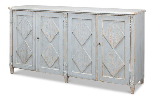 Sarreid Ltd - Roanne Sideboard - Blue - 40765 veiw 1