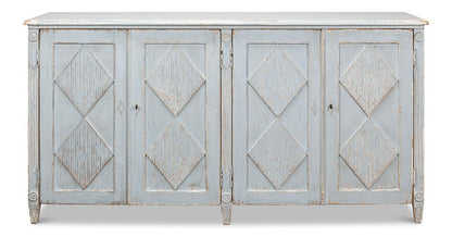 Sarreid Ltd - Roanne Sideboard - Blue - 40765 veiw 2