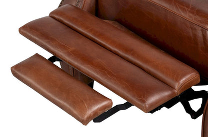 Sarreid Ltd - Roosevelt Leather Recliner in Brown - 54303 view 9