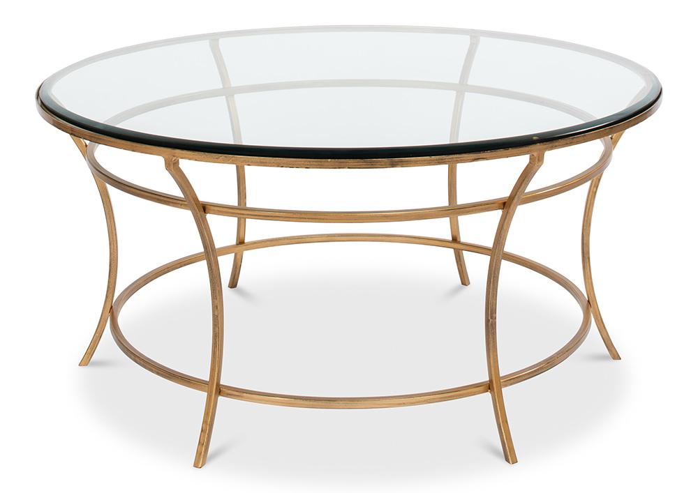 Sarreid Ltd - Round Coffee Table - Gold - 40474 veiw 1