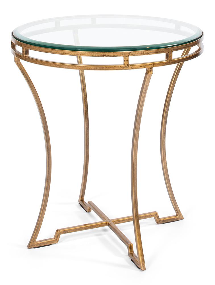 Sarreid Ltd - Round Side Table - Gold - 40475 veiw 1