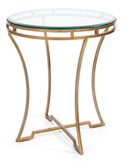 Sarreid Ltd - Round Side Table - Gold - 40475 veiw 1