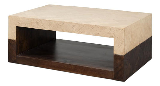 Sarreid Ltd - Rowan Coffee Table - Brown - 53928 veiw 1