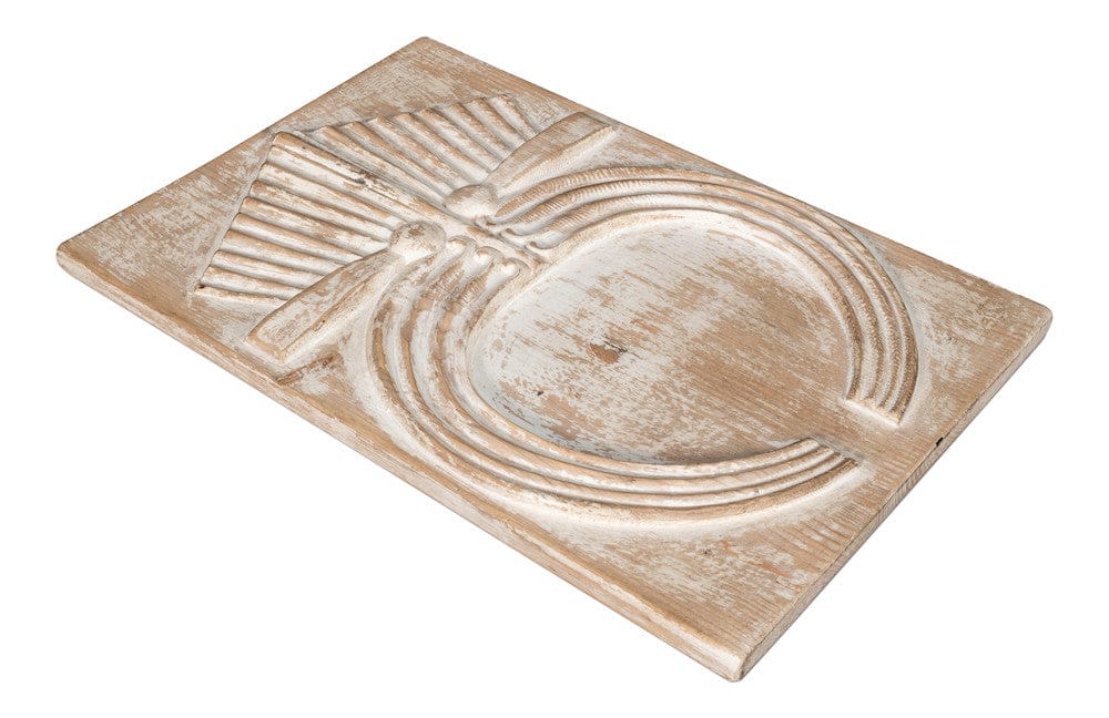 Sarreid Ltd - Rupert Carved Panel in Natural - 54046 view 5