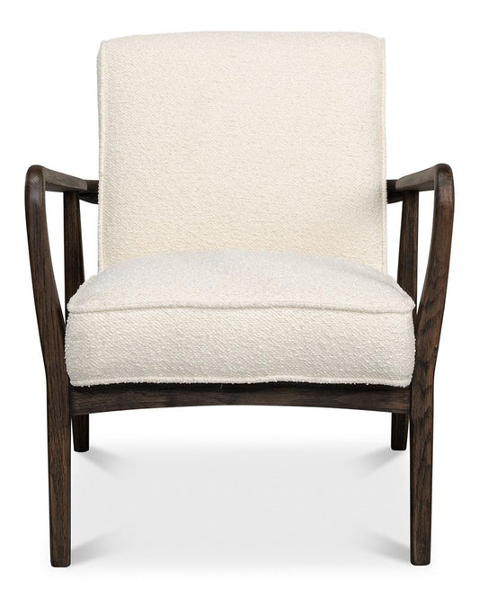Sarreid Ltd - Ryder Chair - Ivory - 53854 veiw 2
