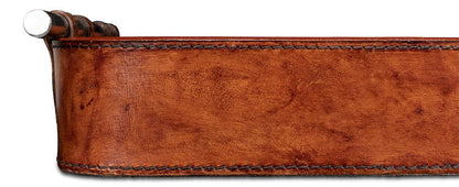 Sarreid Ltd - Safari Leather Tray in Brown - 26847 view 12