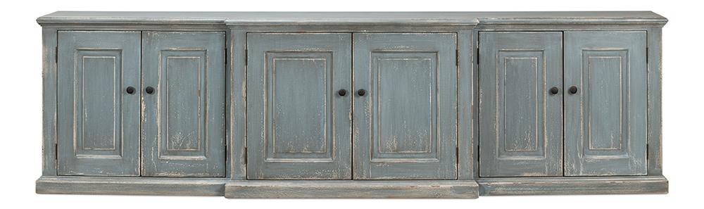 Sarreid Ltd - San Marco Bungalow Credenza - Blue - 53311 veiw 2