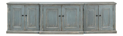 Sarreid Ltd - San Marco Bungalow Credenza - Blue - 53311 veiw 2